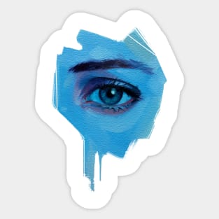 Cold Blue Sticker